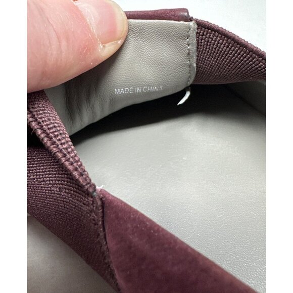 Eileen Fisher Chase Burgundy Suede Slip-On Womens Loafers Size 9 - Picture 8 of 10